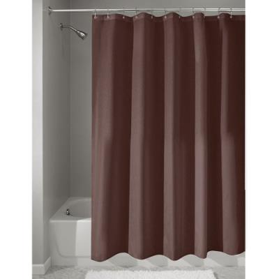 Interdesign 14658eu rideau de douche imperméable antimoisissures polyester chocolat 183 x 183 cm