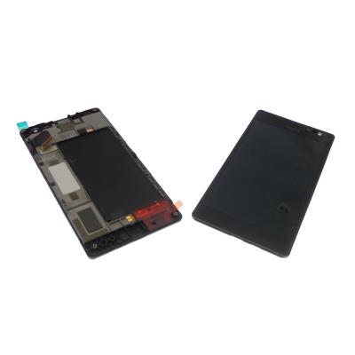 Ecran vitre tactile et LCD assemblés avec chassis noir pour Nokia Lumia 735
