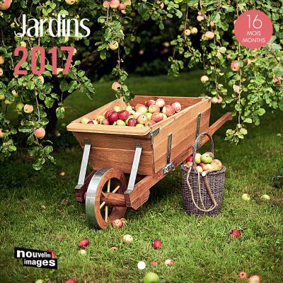 Calendrier 2017 Jardins, 14,5x14,5 cm, 16 mois
