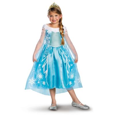 Costume d'Elsa La Reine des Neiges Prestige pour enfant - 3-4 ans