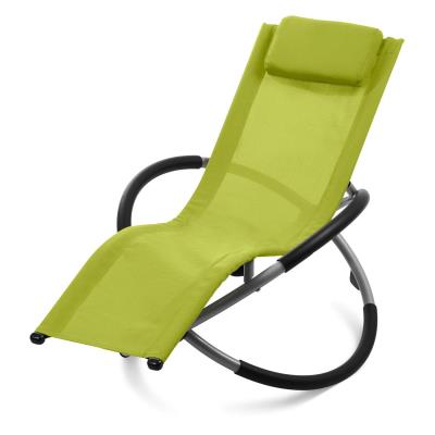 Blumfeldt Chilly Willy Chaise Longue A Bascule Pour Enfant Textile Vert Mobilier De Jardin Achat Prix Fnac
