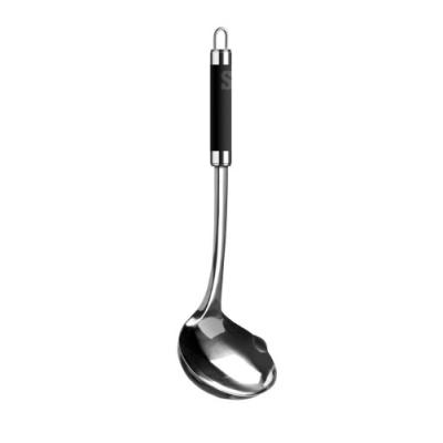 sorted louche en acier inoxydable avec manche à grip souple argenténoir