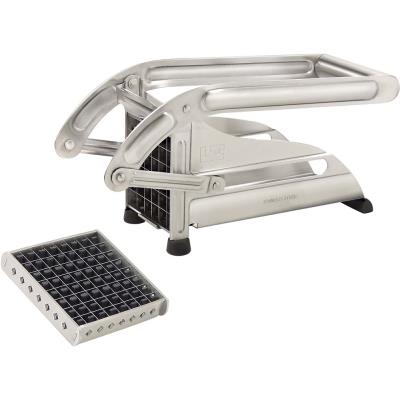Coupe frites ménager en inox + 2 grilles et 2 poussoirs - Frites maison en un tour de main