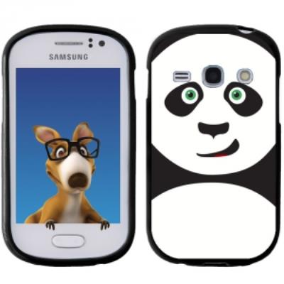 Coque Souple en gel noir pour Galaxy Fame avec impression Motifs panda
