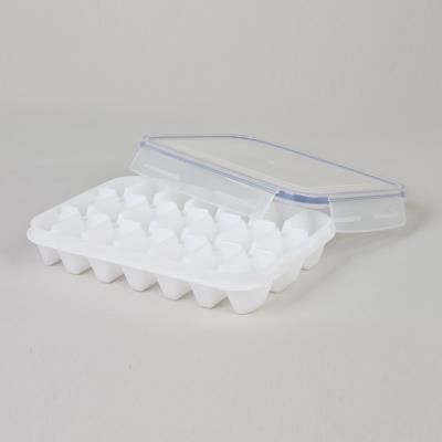 EMSA 505320 CLIP & CLOSE BOÎTE À GLAÇONS TRANSPARENT 21 GLAÇONS