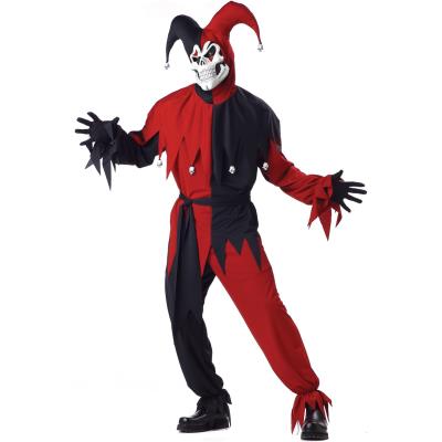Costume Monstre Bouffon Noir et Rouge - Taille : M