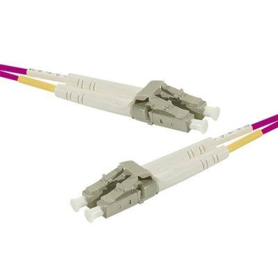 Cordon duplex om4 50 125 rose lszh lc lc - 8m