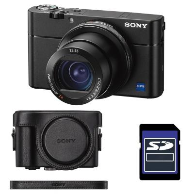 SONY compact expert dsc-rx100 v noir + etui + sd 4 go