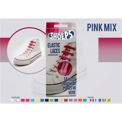 Elastische veters rose mix