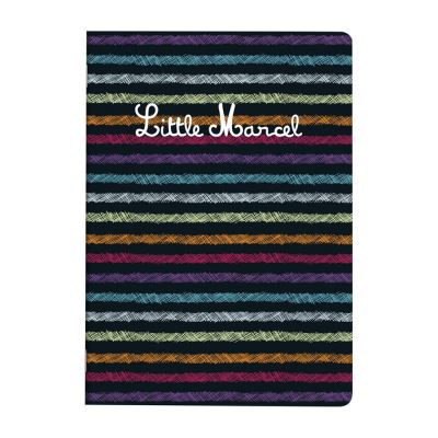 Little Marcel - Cahier Piqué A4 - 96 pages Seyès - Noir et Résilles