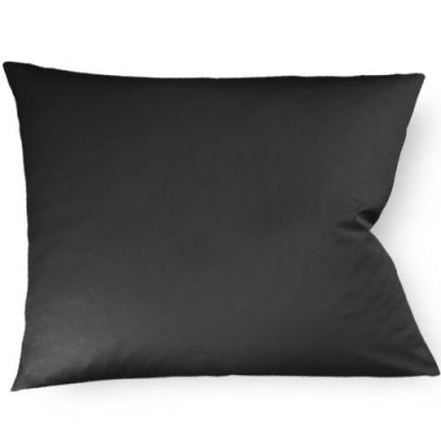 Fleuresse 9100-941 taie d'oreiller zippée 100% coton satin mako 40 x 60 cm noir