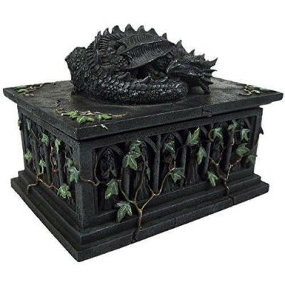 Boîte à cartes de tarot Dragon 18 cm