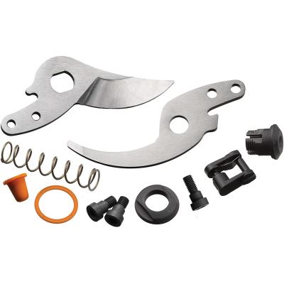Fiskars Kit de rechange pour sécateurs professionnels à lames franches PB-8 M/L, Inclus: lames, loquet, ressort et vis, Gris/Noir, 1026280