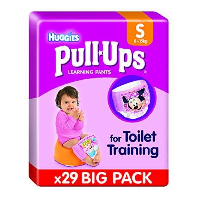 Huggies pull-ups 29 couches culottes d'apprentissage filles taille 4/s