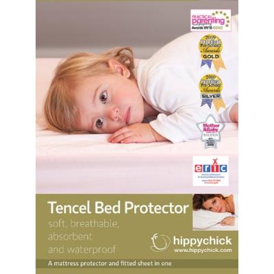 Hippychick tencel protège matelas - lit evolutif - jaune pâle
