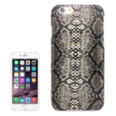 Iphone 6 : Coque Housse Plastique Peau de Serpent Noir