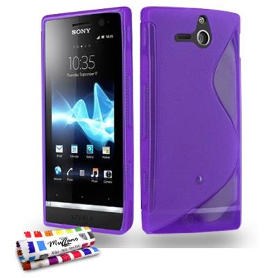 Coque Souple ORIGINALE Ultra Fine Violet , Le S, Premium de MUZZANO pour SONY XPERIA U