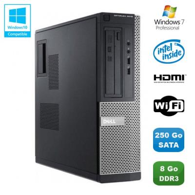 Pc dell optiplex 3010 dt intel g640 2.8ghz 8go 250go graveur wifi hdmi win 7 pro