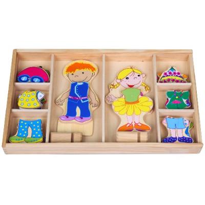 Sapin malin - sm59540 - jouet premier age - jouet en bois - coffret fille / garçon à habiller