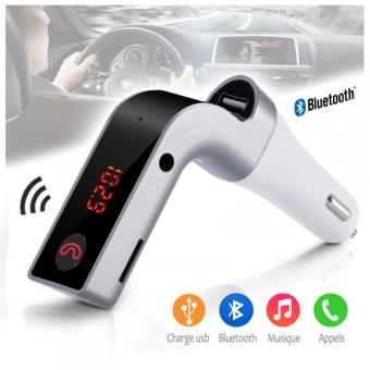 Transmetteur FM Bluetooth Voiture - Adaptateur Radio FM Double USB MP3 Avec Appel Mains Libres