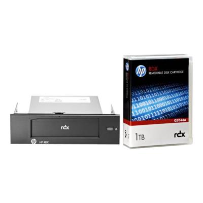 HPE RDX Removable Disk Backup System - RDX station - SuperSpeed USB 3.0 - intern - met 1 TB-patroon