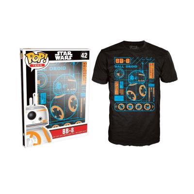 T-Shirt Star Wars - BB-8 Blueprint Pop Tee's XXL