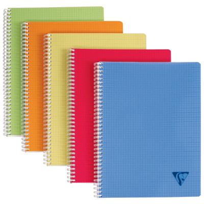 Cahier Clairefontaine Cahier Linicolor Fresh Spirale 180P 21 X 29,7 Cm Petits Carreaux