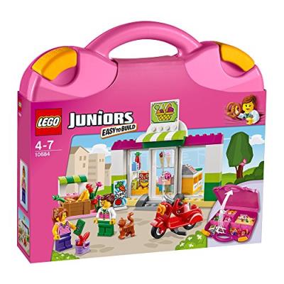 Lego juniors - 10684 - jeu de construction - la valise supermarché