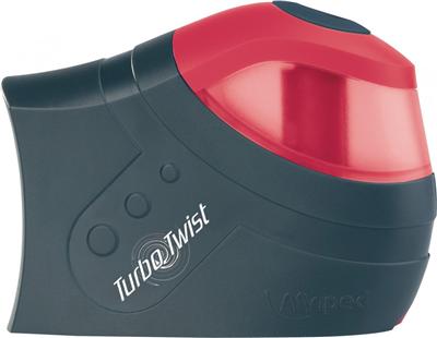 Taille-crayons plastique électrique TURBO TWIST, 1 usage avec réserve