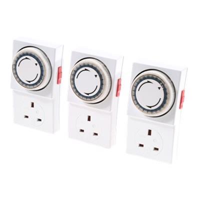 SMJ Basix 24 hour Mechanical Plug-in-Timer - automatische stroomschakelaar
