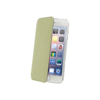 Muvit Made in Paris Crystal Folio - Flip cover voor mobiele telefoon - polyurethaan, polycarbonaat - groen - voor Apple iPhone 6 Plus