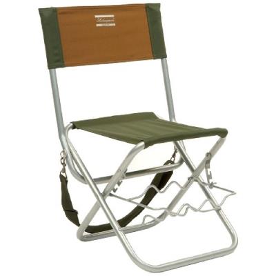 Shakespeare chaise pliante avec support pour canne à pêche marron vert 100 kg