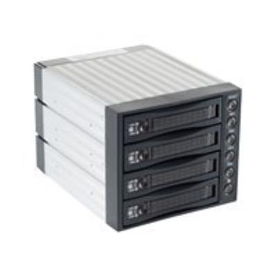 FANTEC SNT-SA3141-1 - Houder voor opslagschijf met LCD-scherm, ventilator - 3.5 - zwart