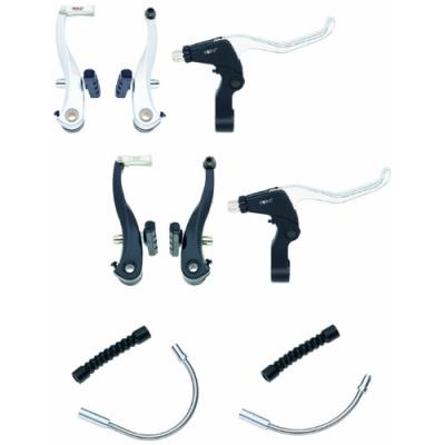 Point 32006901 pack freinage v-brake pour roue avant et roue arrière argent noir