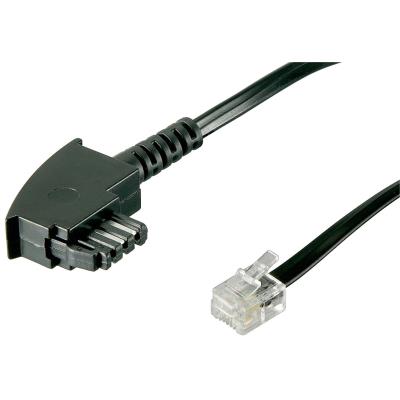 Wentronic câble de raccordement tae fiche tae-f vers fiche western 10m noir goobay 68537