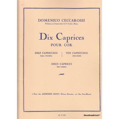 Partitions classique LEDUC CECCAR0SSI D. - DIX CAPRICES - COR Cor