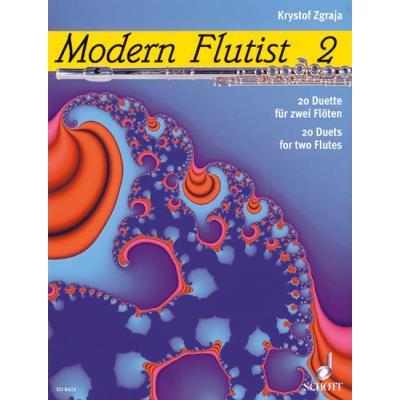 Partitions classique SCHOTT ZGRAJA KRYSTOF - MODERN FLAUTIST VOL. 2 - 2 FLUTES Flûte traversière