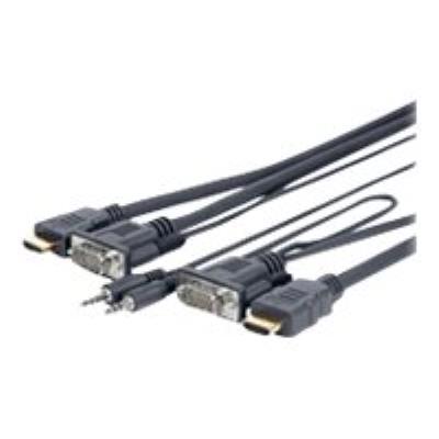 VivoLink Pro HDMI-kabel - HDMI / VGA / audio - 7 m