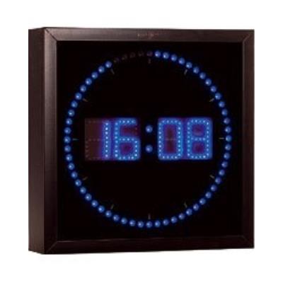 Horloge digitale murale avec 60 LED - Bleu