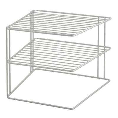 Metaltex 36400239095 étagère d'angle palio à 2 étages 25 x 25 x 19 cm