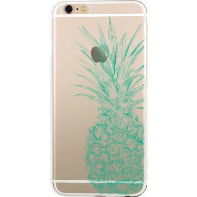 Coque semi-rigide transparente ananas vert fluo pour iphone 6 6s bigben connected