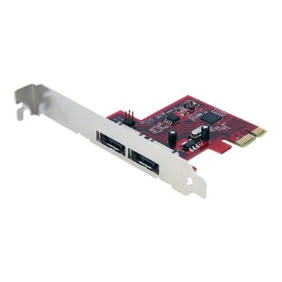 StarTech.com 2-poort SATA 6 Gbit/s PCI Express eSATA Controllerkaart - controller voor opslag - eSATA 6Gb/s - PCIe