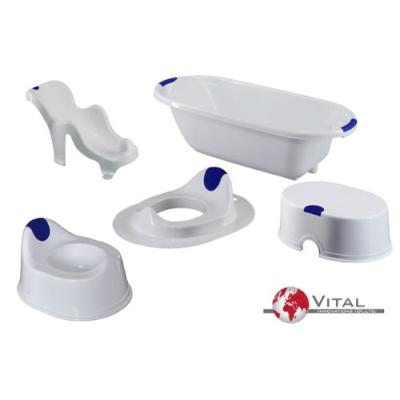 VITAL INNOVATIONS - 06055-01 - SET HYGIÈNE 5 PIÈCES - BLANC/BLEU