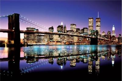 New York Brooklyn Bridge Affiche 61x91 cm