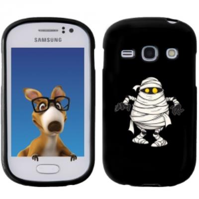 Coque Souple en gel noir pour Galaxy Fame avec impression Motifs momie
