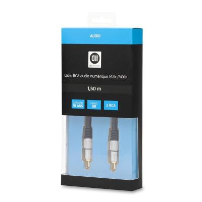 D2 Diffusion Câble Rca Numérique Mâle/Mâle 1.5M