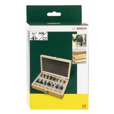 Abrasif pour Ponceuse Bosch Accessoires - Coffret 15 Fraises 1/4"