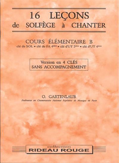 16 LECONS COURS ELEMENTAIRE B 4 CLES