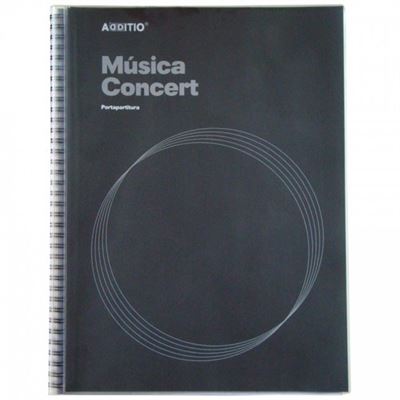 Cuaderno De Música Adittio Música Concert Azul