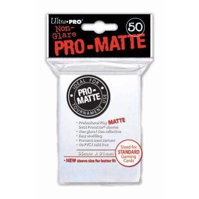 Ultra pro - 330467 - jeu de cartes - housse de protection - pro-matte - blanc - d12
